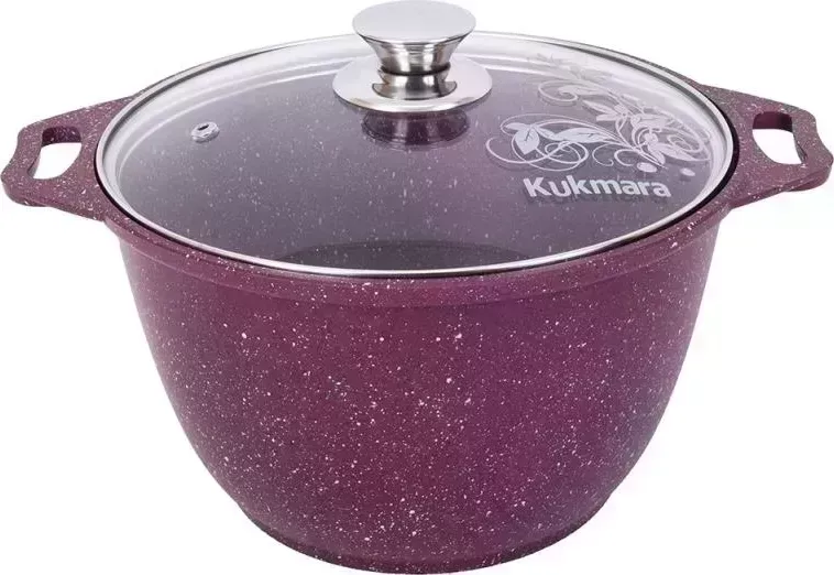 Кастрюля КУКМОР к41tsm а/пр литая 4,0л стекл/кр Trendy style mystery