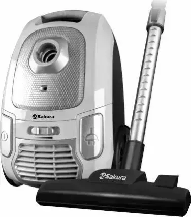 Пылесос SAKURA SA-8316W 2400Вт мешок HEPA белый/черн
