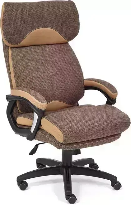 Кресло офисное TetChair DUKE ткань, коричневый/бронзовый, MJ190-7/TW-21