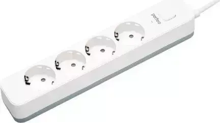 Удлинитель PERFEO (PF_C3957) POWER STREAM - 4 роз - 1,5 м -белый удлинитель - 4 - м