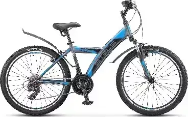 Велосипед STELS Navigator-410 V 24" 21-sp V010*LU091557*LU082935 *12" Чёрный/синий