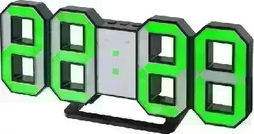 Будильник PERFEO (PF-5198) LUMINOUS PF-663, черный/зеленый