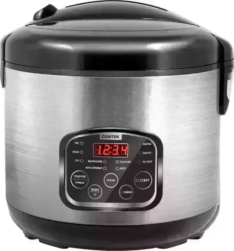 Мультиварка CENTEK CT-1490 чёрный/сталь