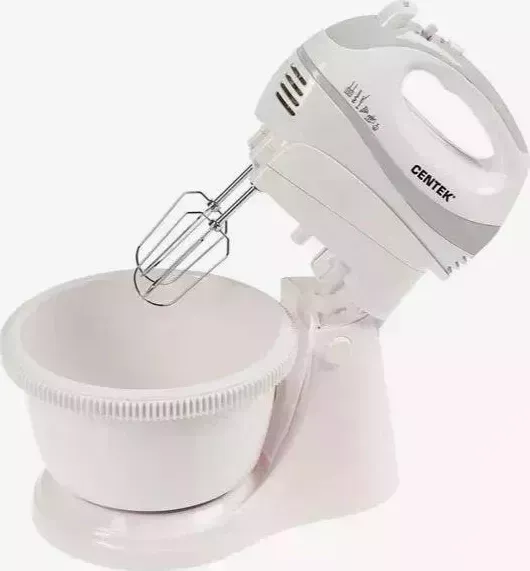 Миксер CENTEK CT-1113 (белый/серый) с чашей