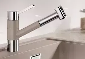 Смеситель для кухни Blanco Tivo-s silgranit серый беж (517619)