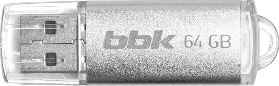 Флеш-накопитель BBK 064G-RCT серебро, 64Гб, USB2.0, ROCKET серия накопитель