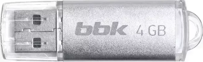 Флеш-накопитель BBK 004G-RCT серебро, 4Гб, USB2.0, ROCKET серия накопитель