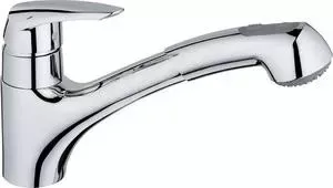 Смеситель для кухни Grohe Eurodisc с выдвижным изливом (32257001)
