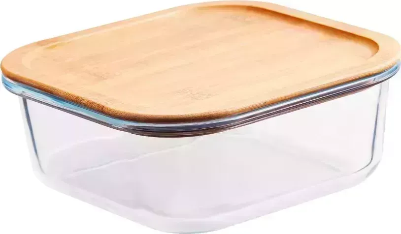 Контейнер APPETITE BMC1230S Studio стекл квадр бамб/кр 1230мл