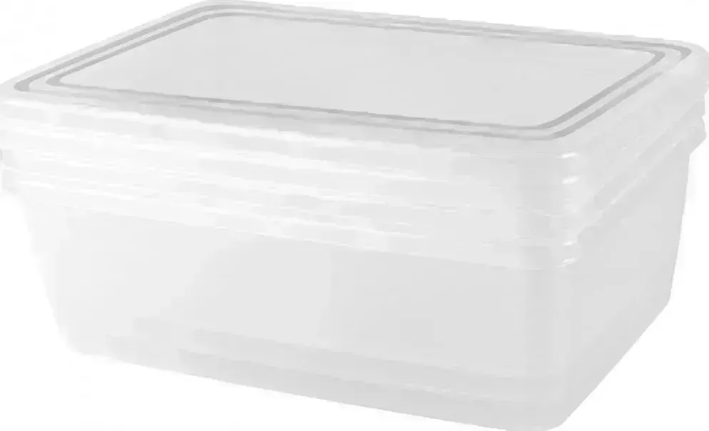 Набор контейнеров PLAST TEAM PT204412999 Frozen прямоуг. нат. 1,35л (3 предмета)