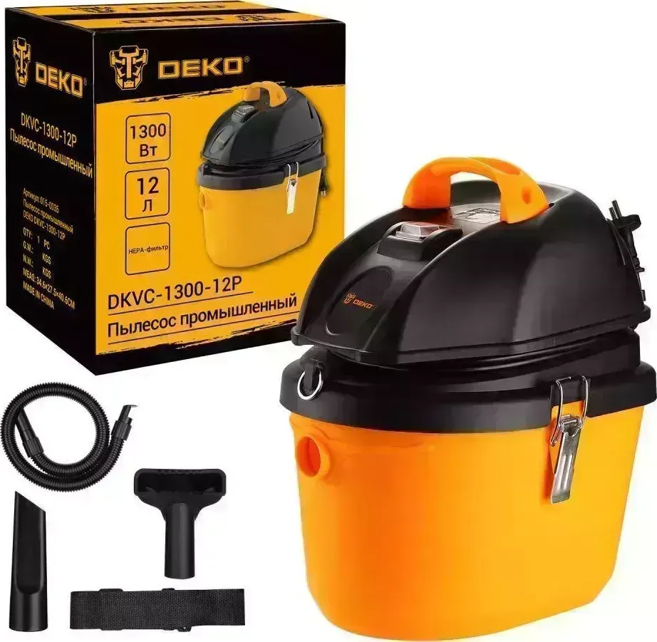 Пылесос DEKO DKVC-1300-12P 015-0035 промышленный