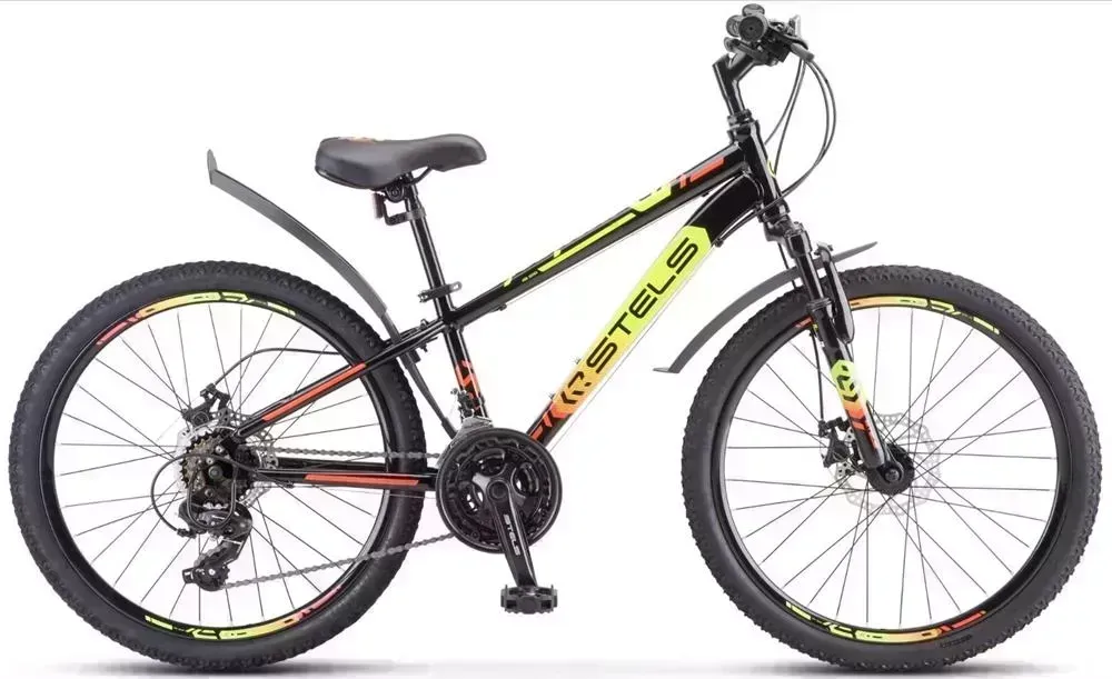 Велосипед STELS Navigator-400 V 24" F010 LU092748 LU089241 12" Серый/салатовый/красный 2022