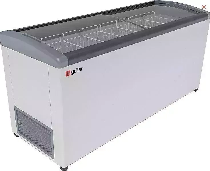 Морозильник GELLAR FG 700 E серый FG E (ларь, стекло)