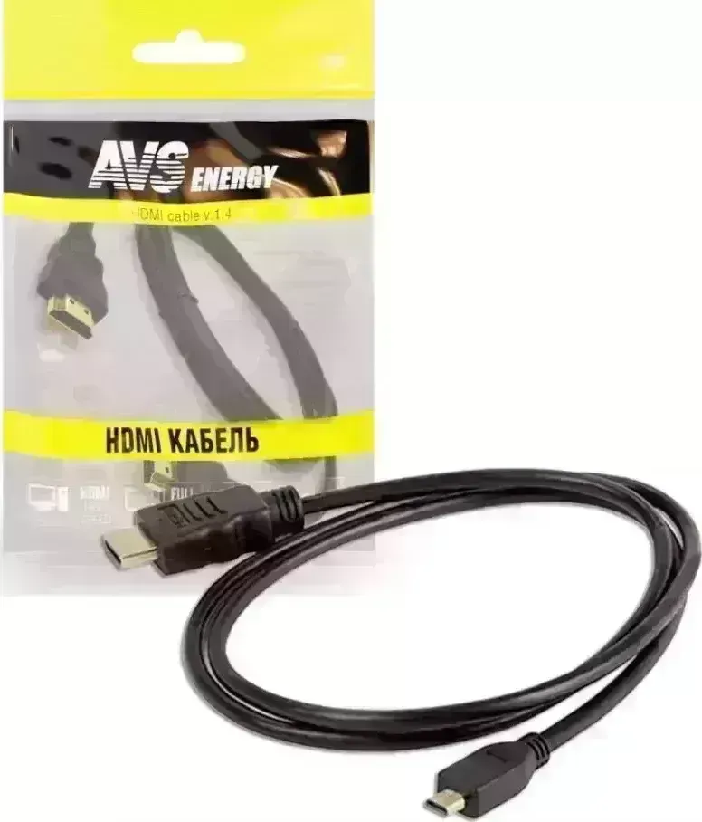 Кабель AVS HAD-71 HDMI (A)-microHDMI (D) 1м (A)-micro