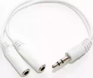 Переходник 5BITES AA-3MF2-02WH AUDIO / 3.5 JACK / M-2*F