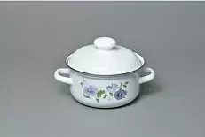 Кастрюля ЛЫСЬВА 1508АП2/4 Анютины глазки эмал. 1,5л