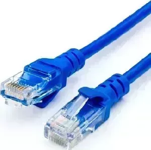 патч-корд ATCOM (АТ9163) патч-корд литой, UTP, RJ45, Cat.5e - 5 м синий (10)