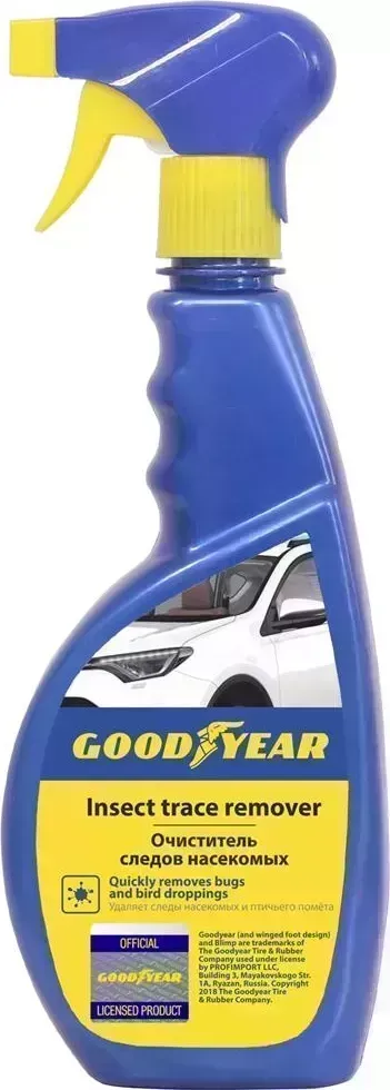 Очиститель GOODYEAR GY000600 от следов насекомых и древесных почек, триггер 500 мл