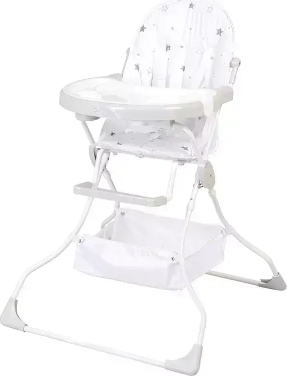 Стул для кормления POLINI ьчик kids 252 Звездное сияние, белый-серый (1 кор.) Стул (1
