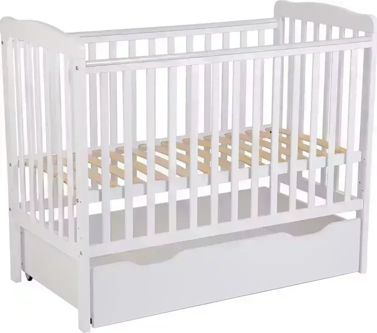 Кроватка детская POLINI kids Simple 310-02, белый (1 кор.)