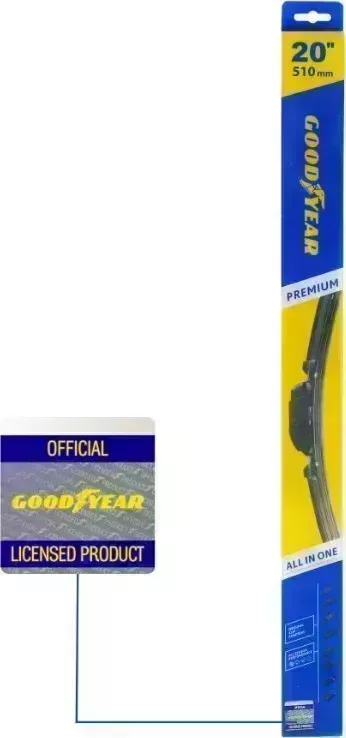 Щетка стеклоочистителя GOODYEAR GY000440 PREMIUM 20 /51 CM бескаркасная 20'' CM