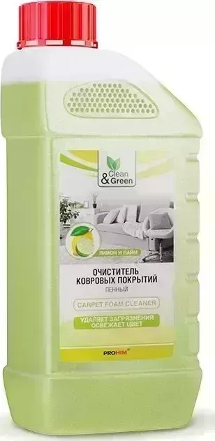 Очиститель CLEAN&GREEN CG8020 ковровых покрытий (пенный) 1 л. Моющее средство 1