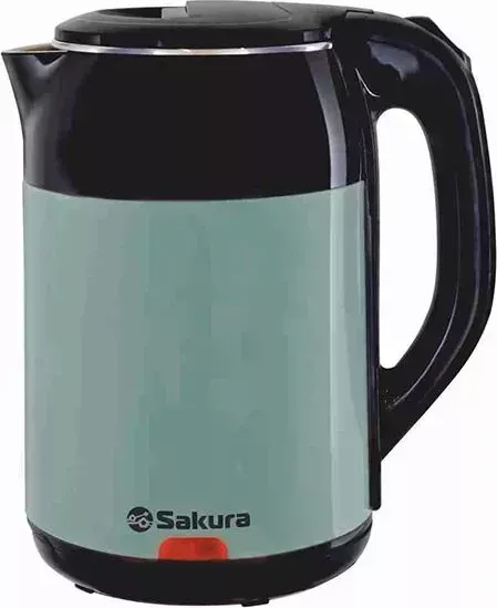 Чайник электрический SAKURA SA-2168BGR (1.8) черн/зелен