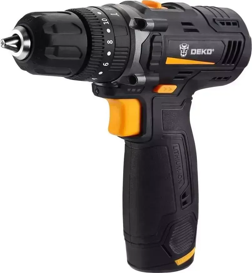 Дрель аккумуляторная DEKO GCD12DU, 12В, 1x1.5Ач 063-4039 ударная