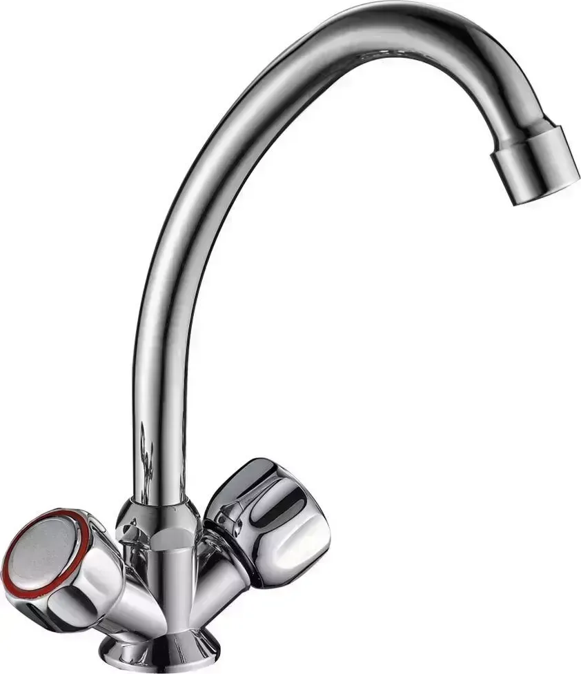 Смеситель для кухни GOTA ROCIO G343310-GOTA Orio д/ с 2-мя рукоятками с высоким изливом