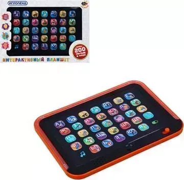 Планшет ИГРОЛЕНД 272-748 , свет, звук, 3хААА, 21,5х16х2 см Игрушка ,