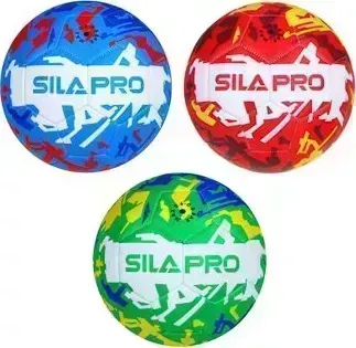 Мяч футбольный SILAPRO 22см, 5 р-р, 3сл, PU 3.0мм, 380г (+-10%) 133-039