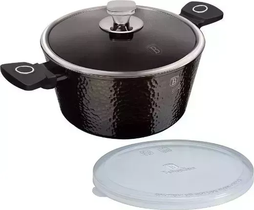 Кастрюля BERLINGER HAUS BH-6571 Primal Gloss Collection со стеклянной 20см