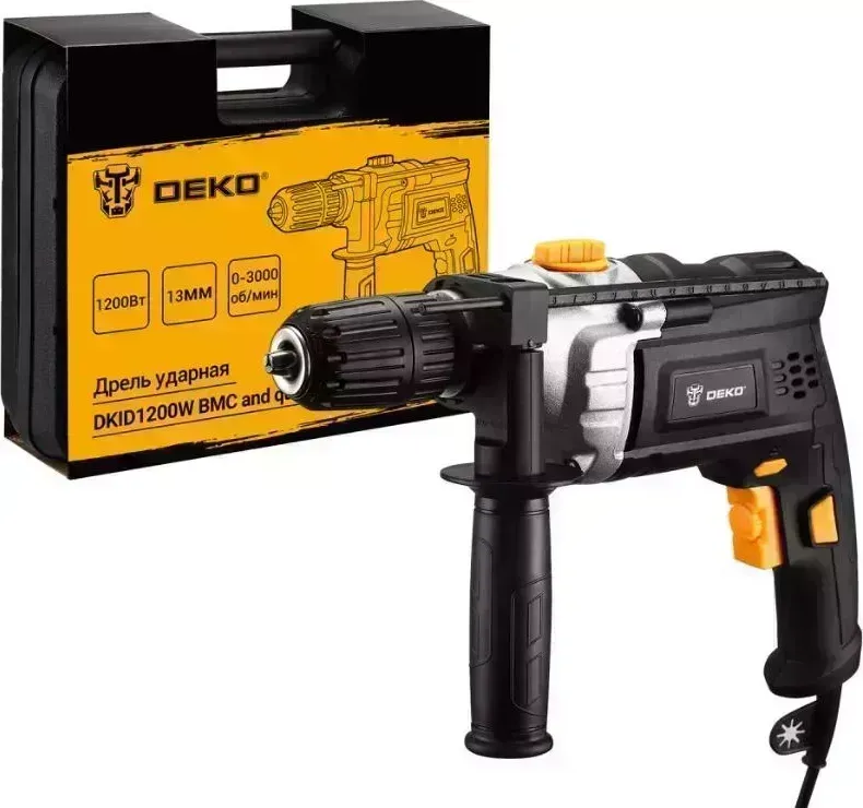 Перфоратор DEKO DKID1200W в кейсе с быстрозажимным патроном 063-4327