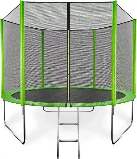 Батут GETACTIVE JUMP 10FT с внешней сеткой и лестницей зеленый (J10L)