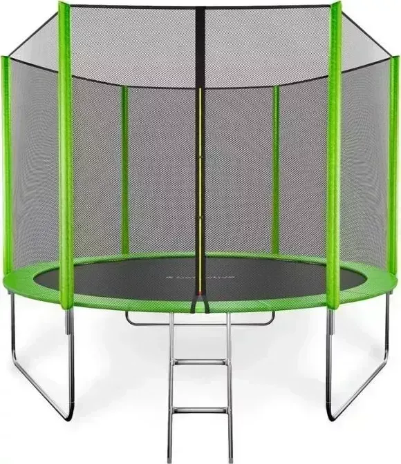 Батут GETACTIVE JUMP 8FT с внешней сеткой лестницей зеленый (J8L)