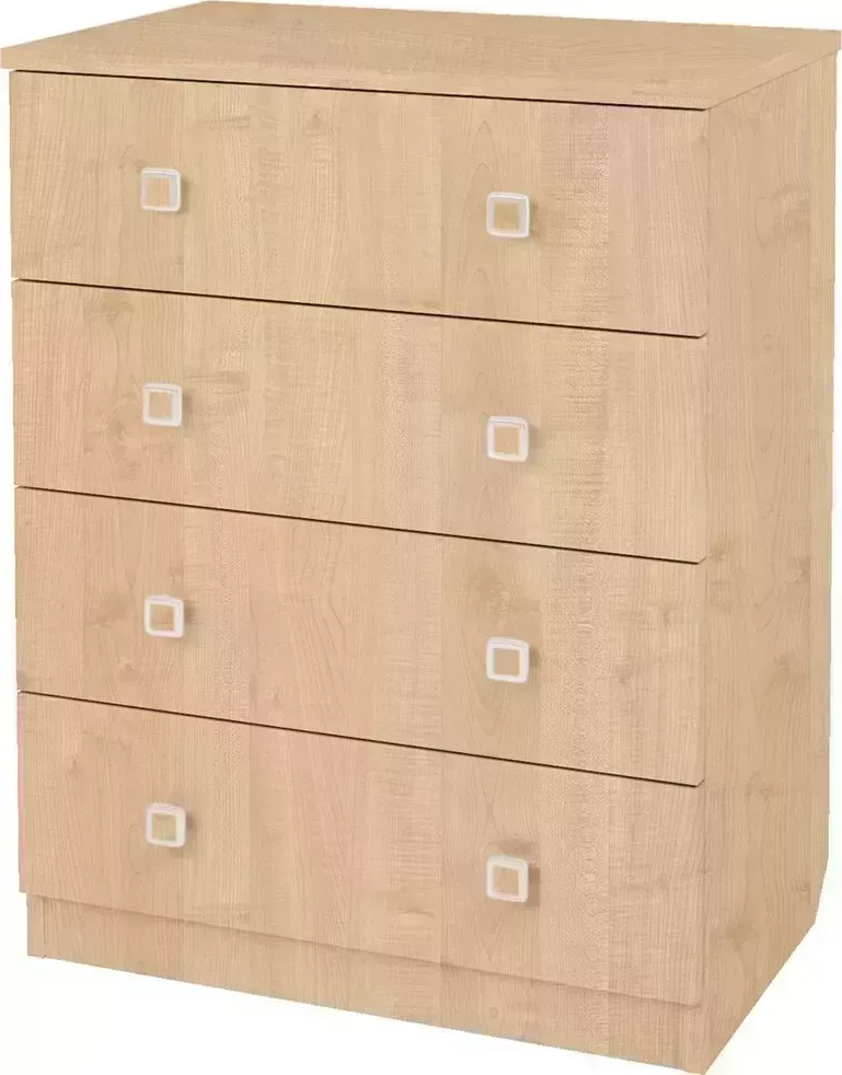 Комод POLINI kids Simple c 4 ящиками, натуральный (1кор)