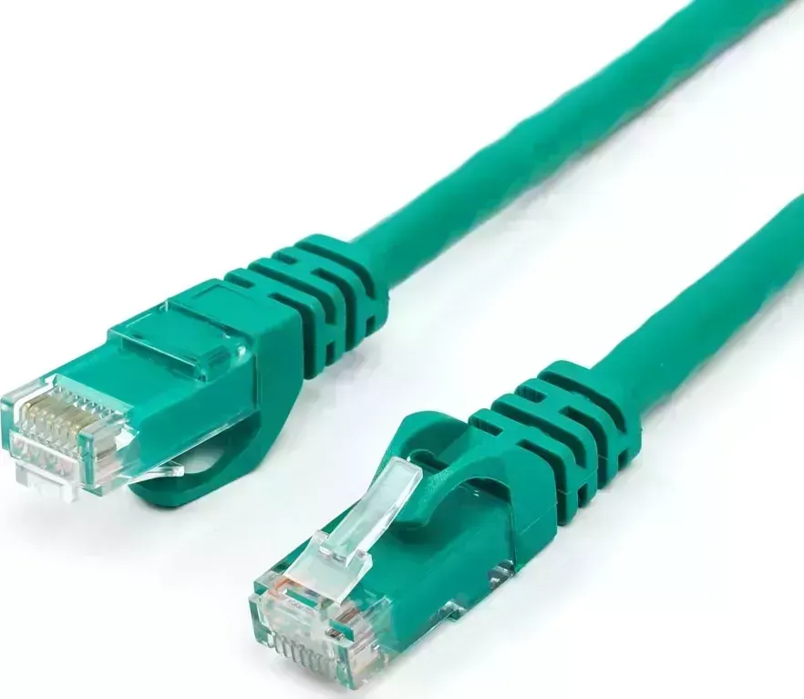Кабель Патч-корд ATCOM (AT9411) UTP, литой, RJ45, Cat.6, 3м зеленый