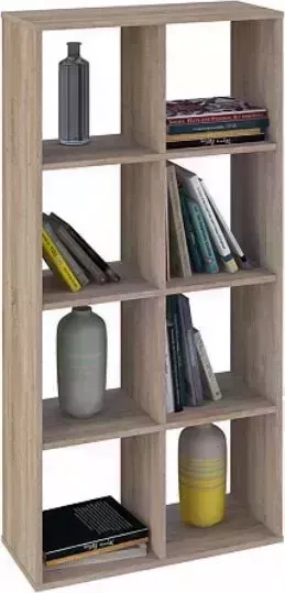 Стеллаж POLINI Home Smart Кубический 8 секции, дуб (1кор)