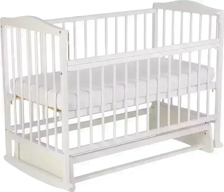 Кровать ФЕЯ детская 204 с маятником, белый
