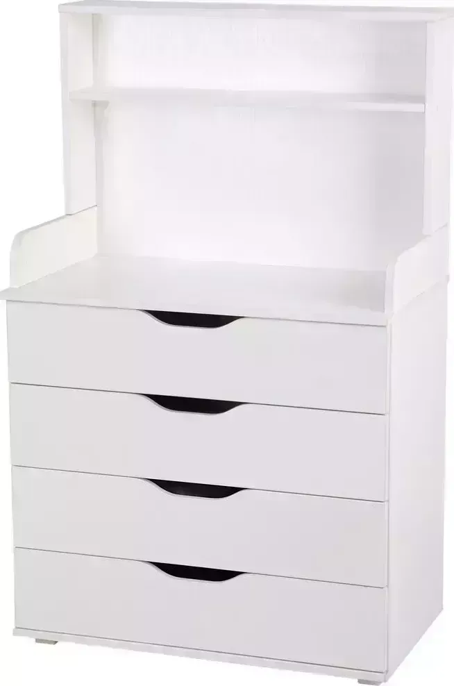 Комод POLINI kids Simple 2582, со стеллажом, белый