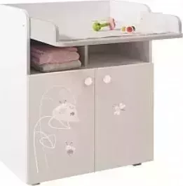 Комод POLINI kids French 1270, Amis, белый-дуб пастельный (2 кор.)