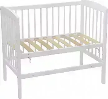 Кровать ФЕЯ Кроватка детская приставная 100 белый (1кор)