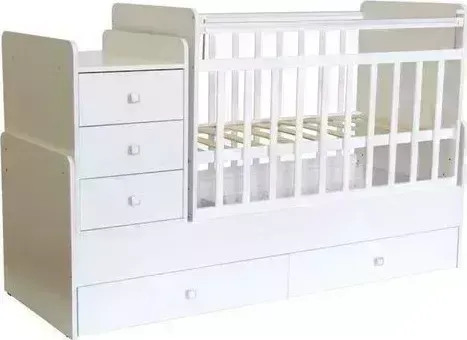 Кровать ФЕЯ детская 1100 белый (2кор)