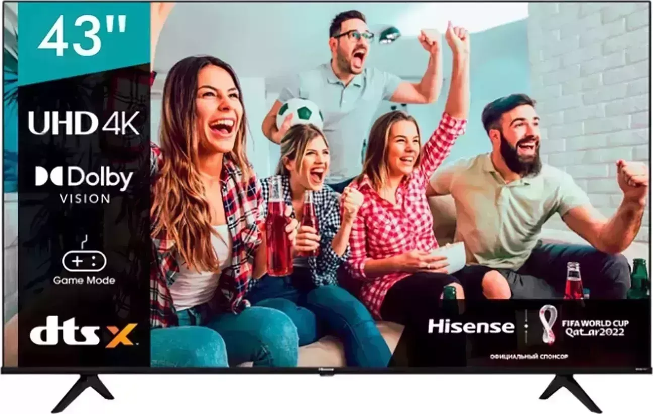 Телевизор HISENSE 43A6BG UHD SMART (Кит)