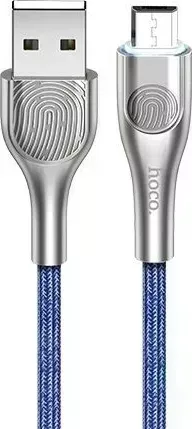 Кабель HOCO (6931474744913) X59 USB (m)-microUSB (m) 1.0м - синий micro -micro -