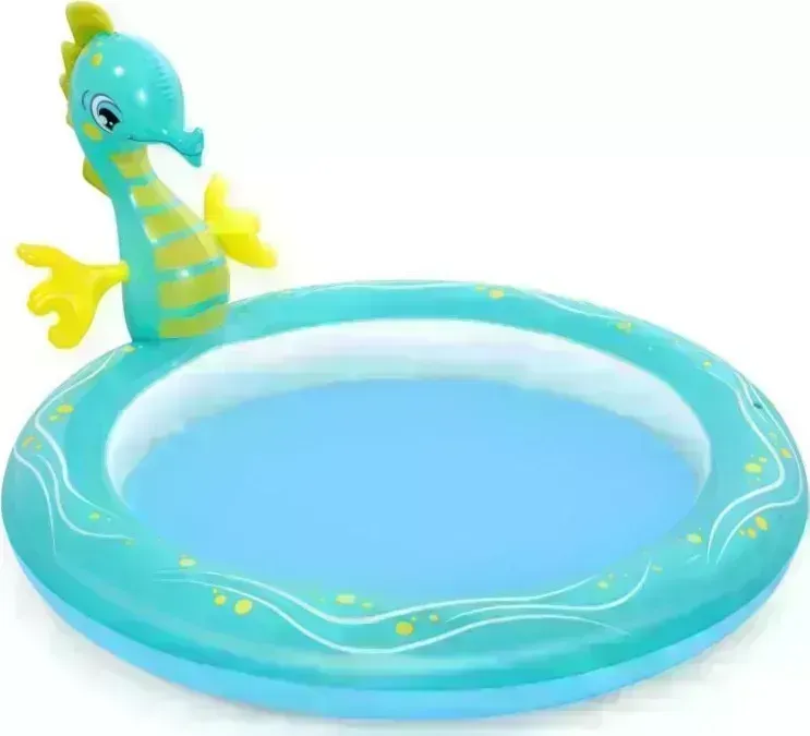 Надувной бассейн BEST WAY BESTWAY 53114 с разбрызгивателем SEAHORSE 188*160*86см (8944)
