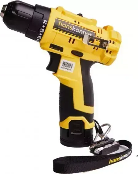 Дрель аккумуляторная HANSKONNER HCD1230R