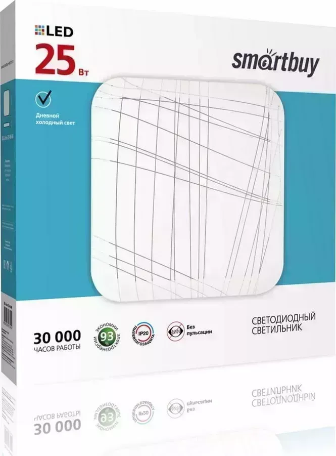 Светильник SMARTBUY (SBL-Line-25-W-6K) белый 25W Line