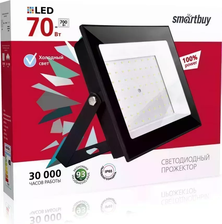 Прожектор SMARTBUY (SBL-FLSMD-70-65K) 70W ? черный прожектор прожектор ?