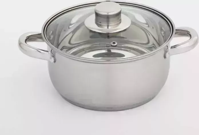 Кастрюля ДОЛЯНА Гретте, 2,3 л, d=18 см, со стеклянной крышкой, капсульное дно 4097384